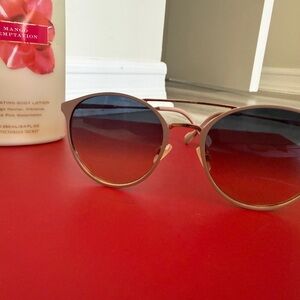 Women's Rose Gold Cat-Eye Sunglasses - Gradient Lenses